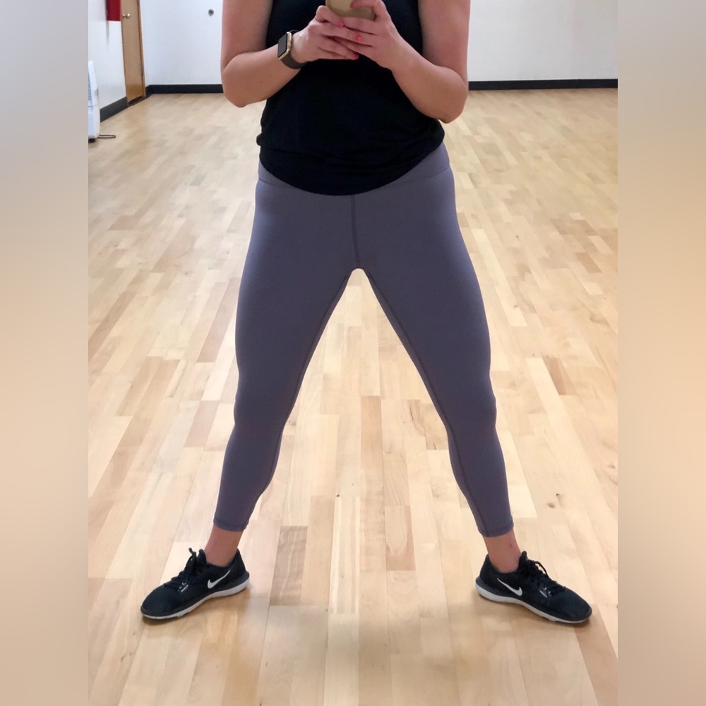 Zyia Plum Light N Tight Hi-Rise Legging 7/8 Laser Cut Perforated- XL - $15 each!
